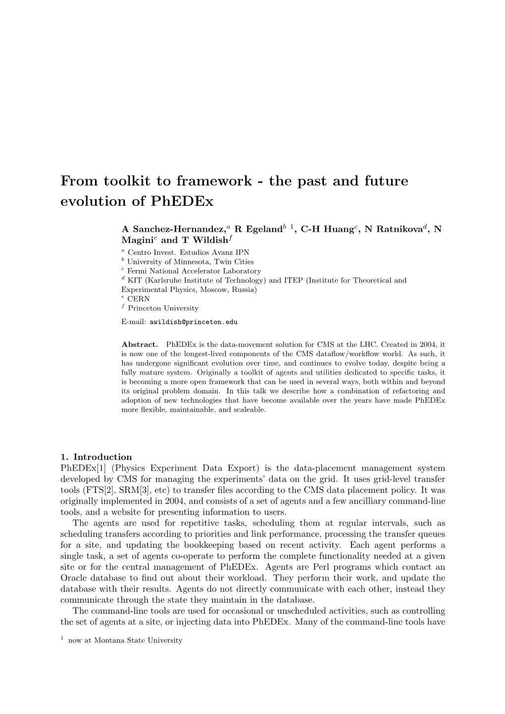 From Toolkit to Framework - the Past and Future Evolution of Phedex