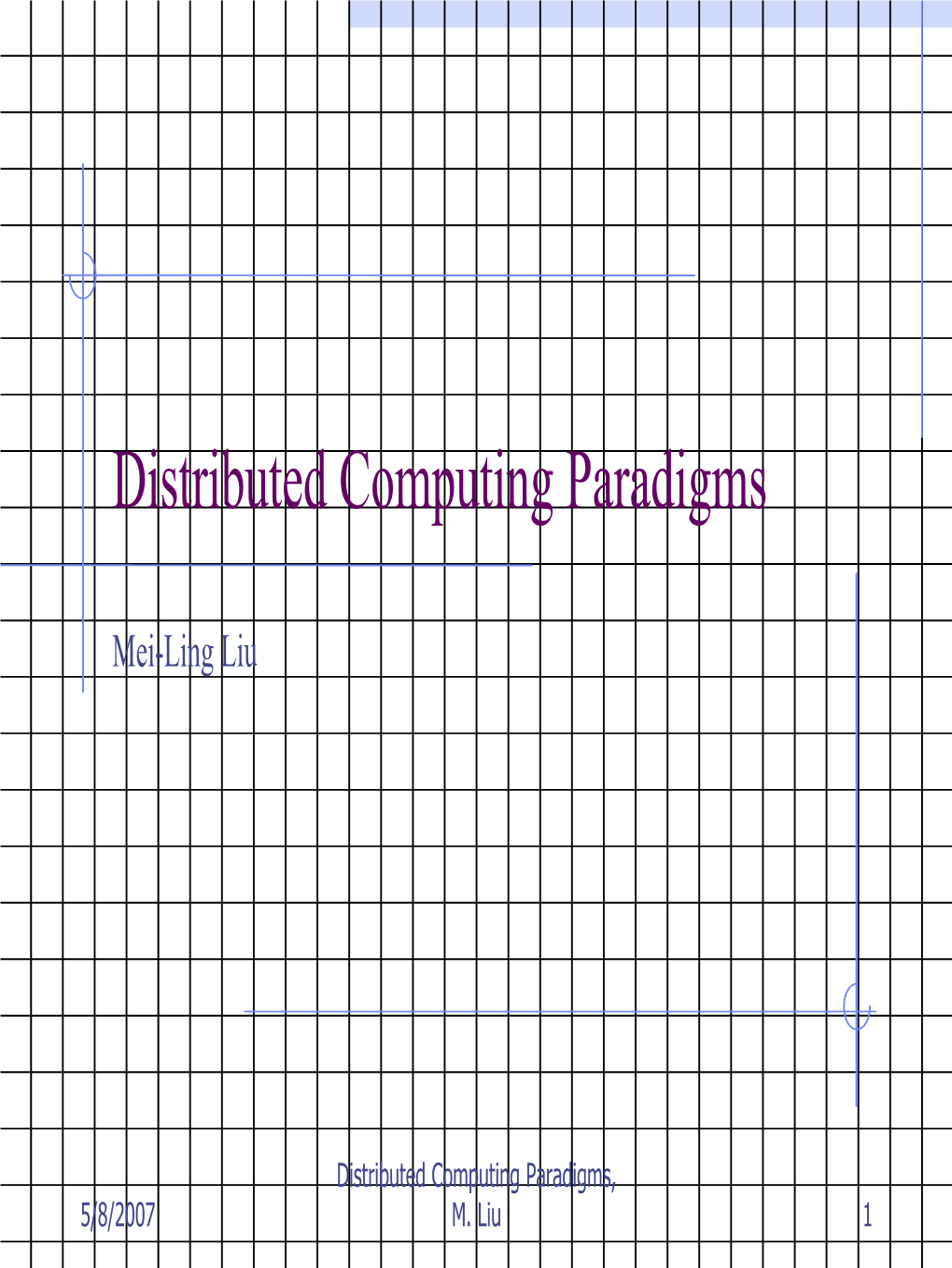 Distributed Computing Paradigms