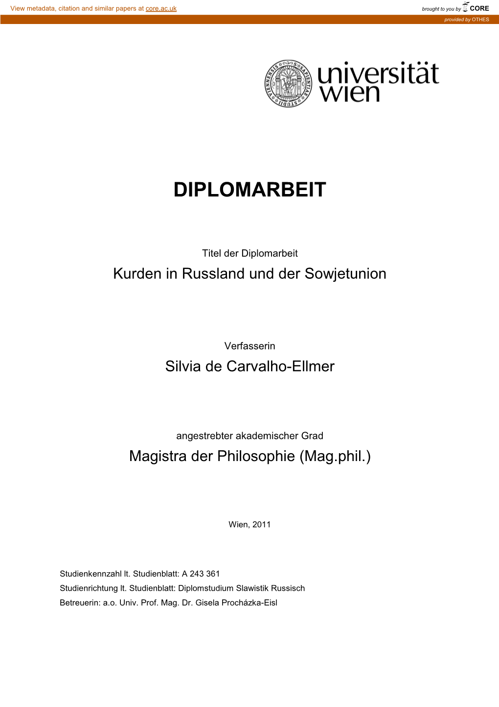 Diplomarbeit