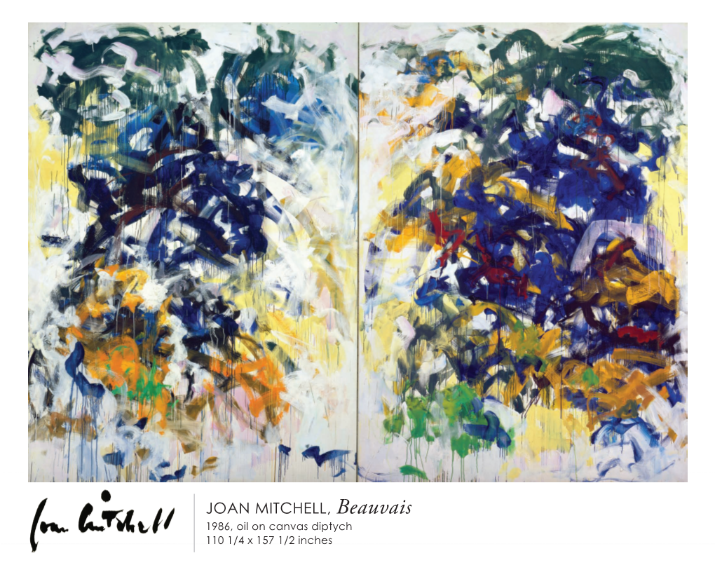 JOAN MITCHELL, Beauvais