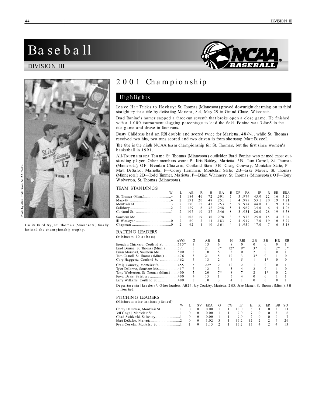 Baseball DIVISION III