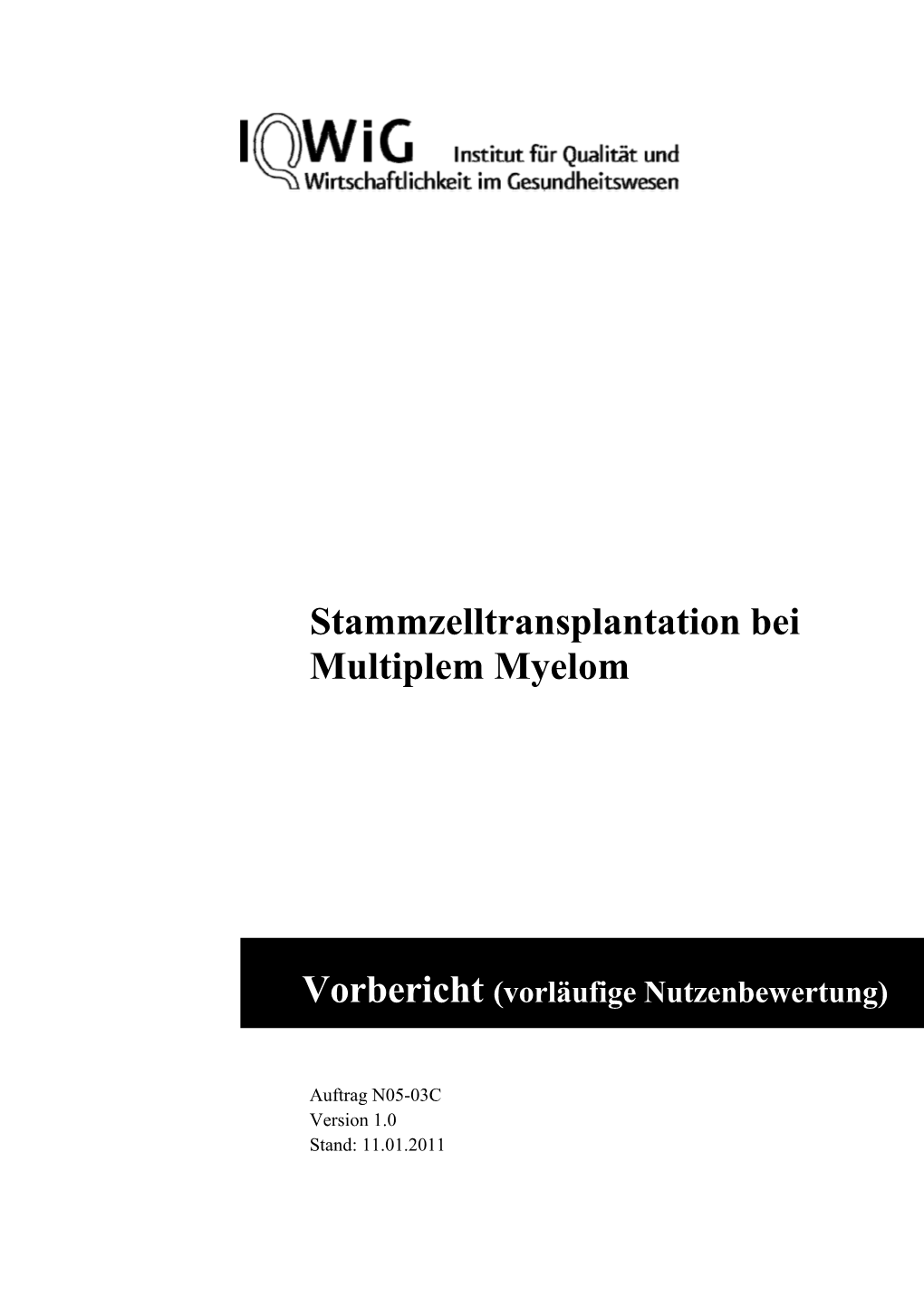 Stammzelltransplantation Bei Multiplem Myelom