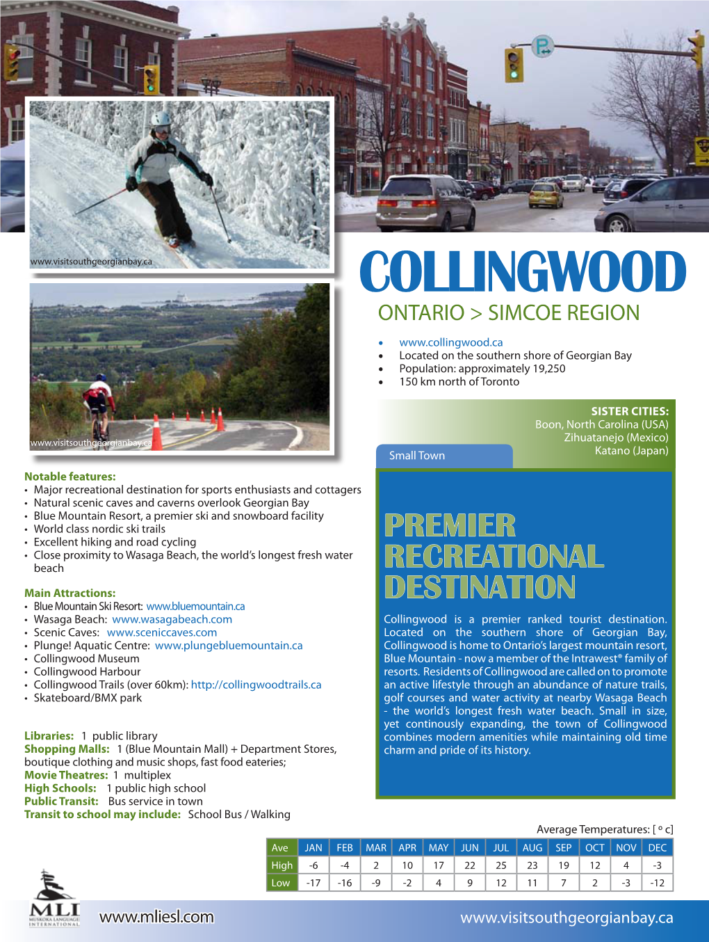 Visit and Study in Collingwood, Ontario
