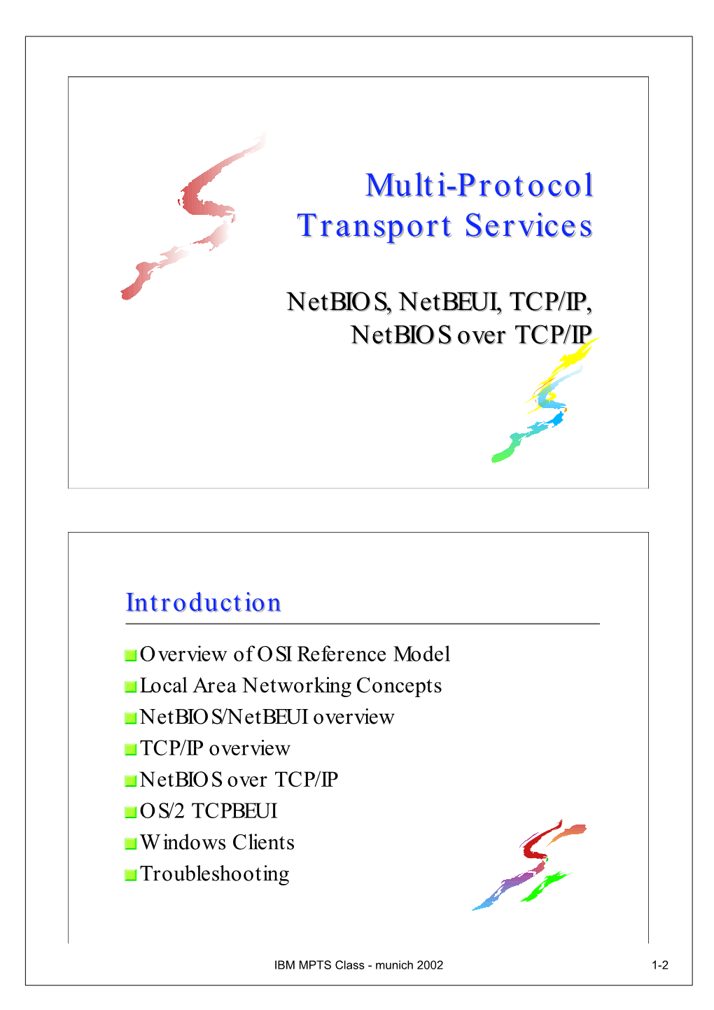 Multi-Protocol Transport Services