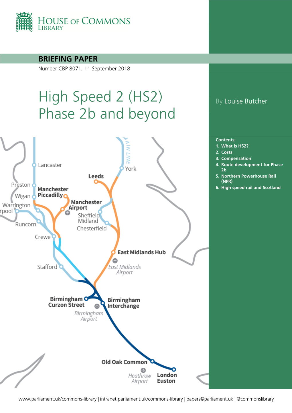 (HS2) Phase 2B and Beyond
