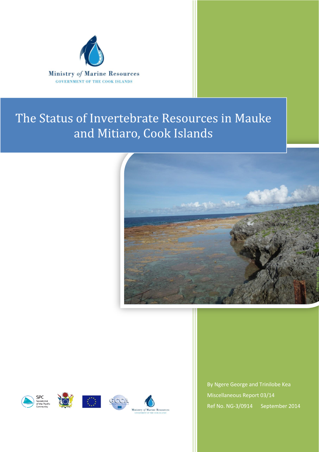 Report on the Status of Invertebrate Resources in Mauke and Mitiaro