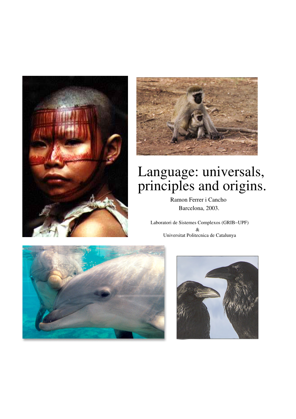 Language: Universals, Principles and Origins