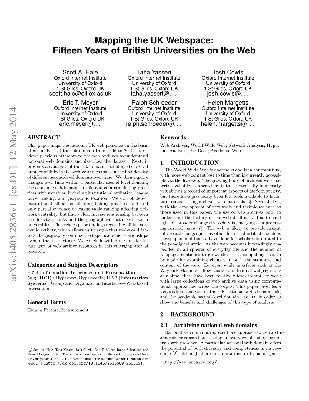 Mapping the UK Webspace: Fifteen Years of British Universities on the Web