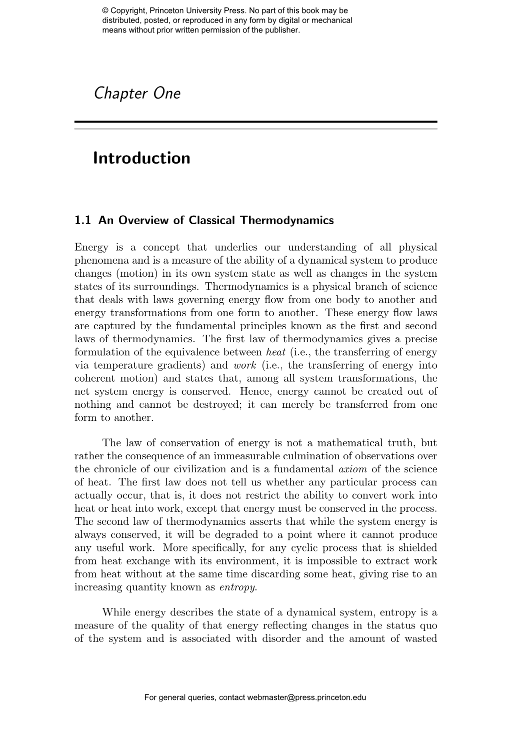 A Dynamical Systems Theory of Thermodynamics