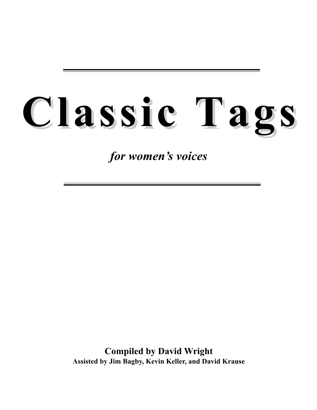 Tags for Women's Voices