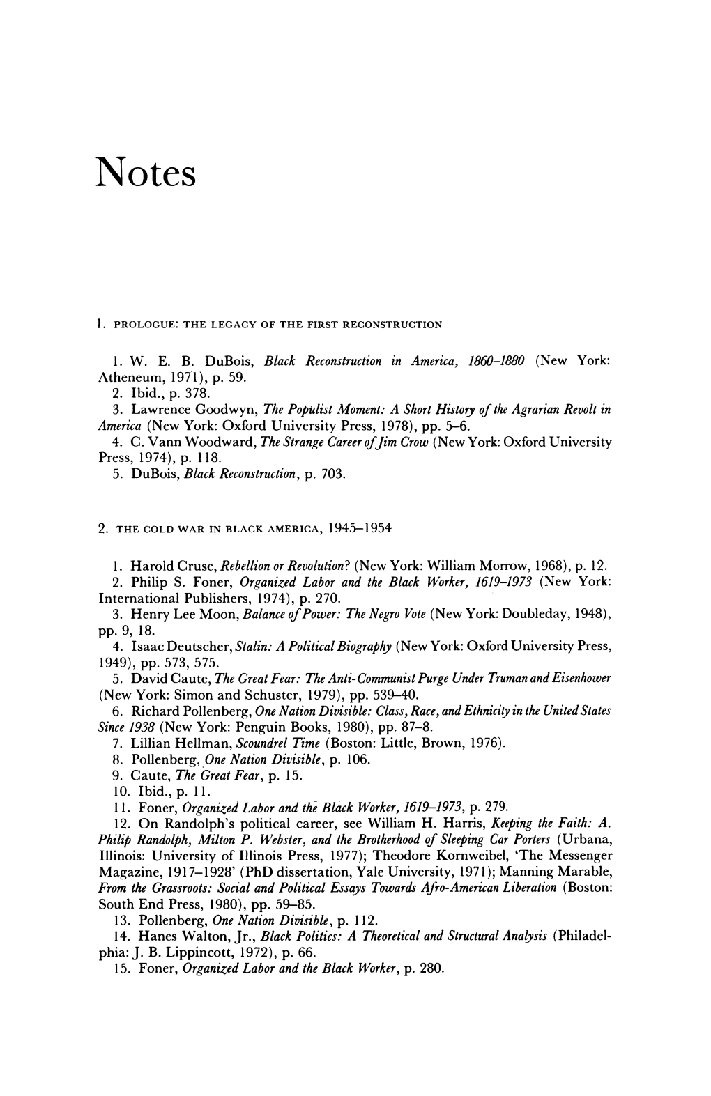 Black Reconstruetion in America, 1860-1880 (New York: 3. Lawrence