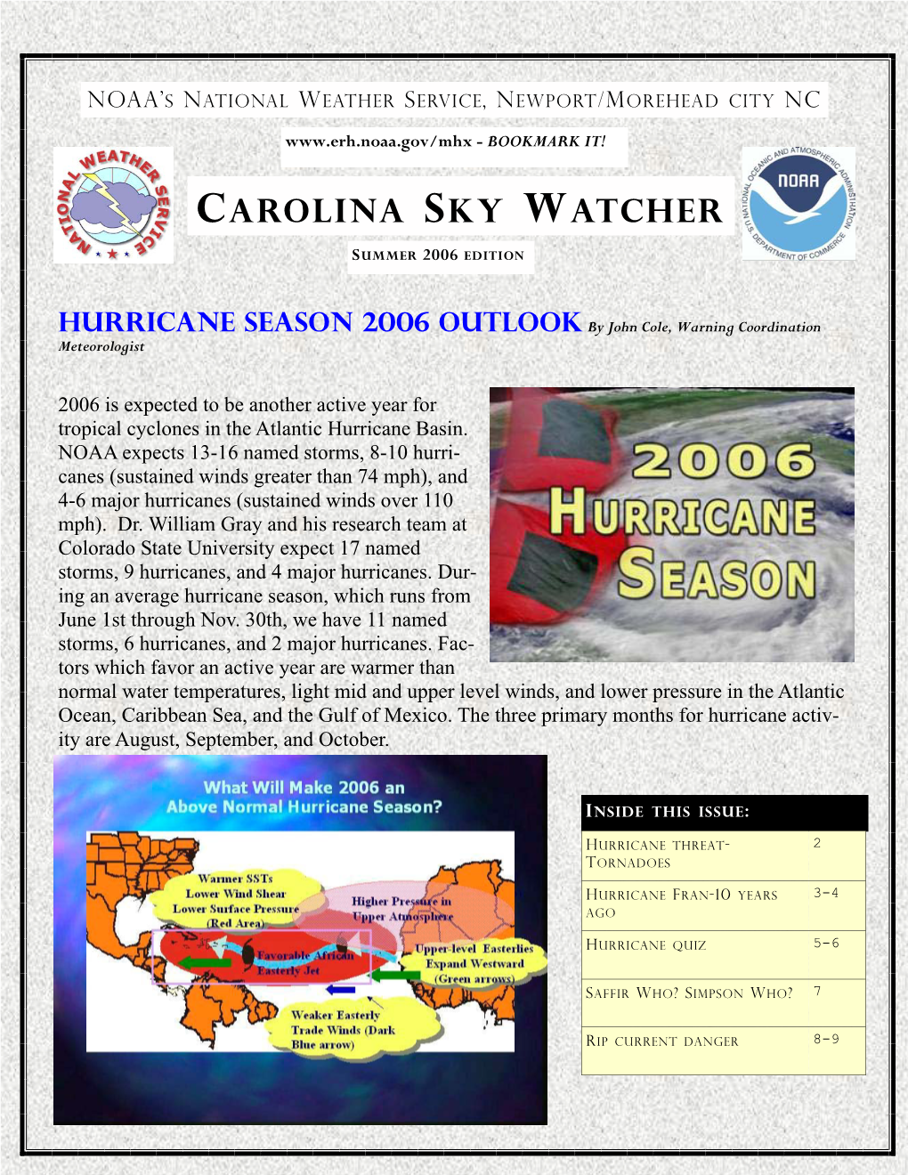 Summer-Fall 2006 Newsletter.Pub