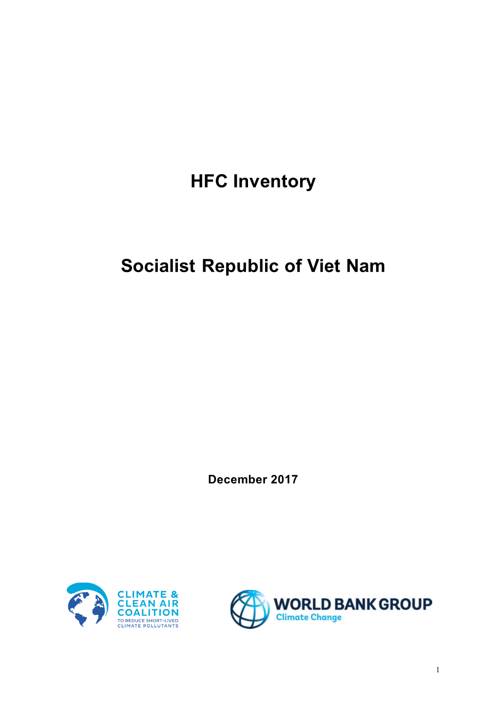 HFC Inventory Socialist Republic of Viet