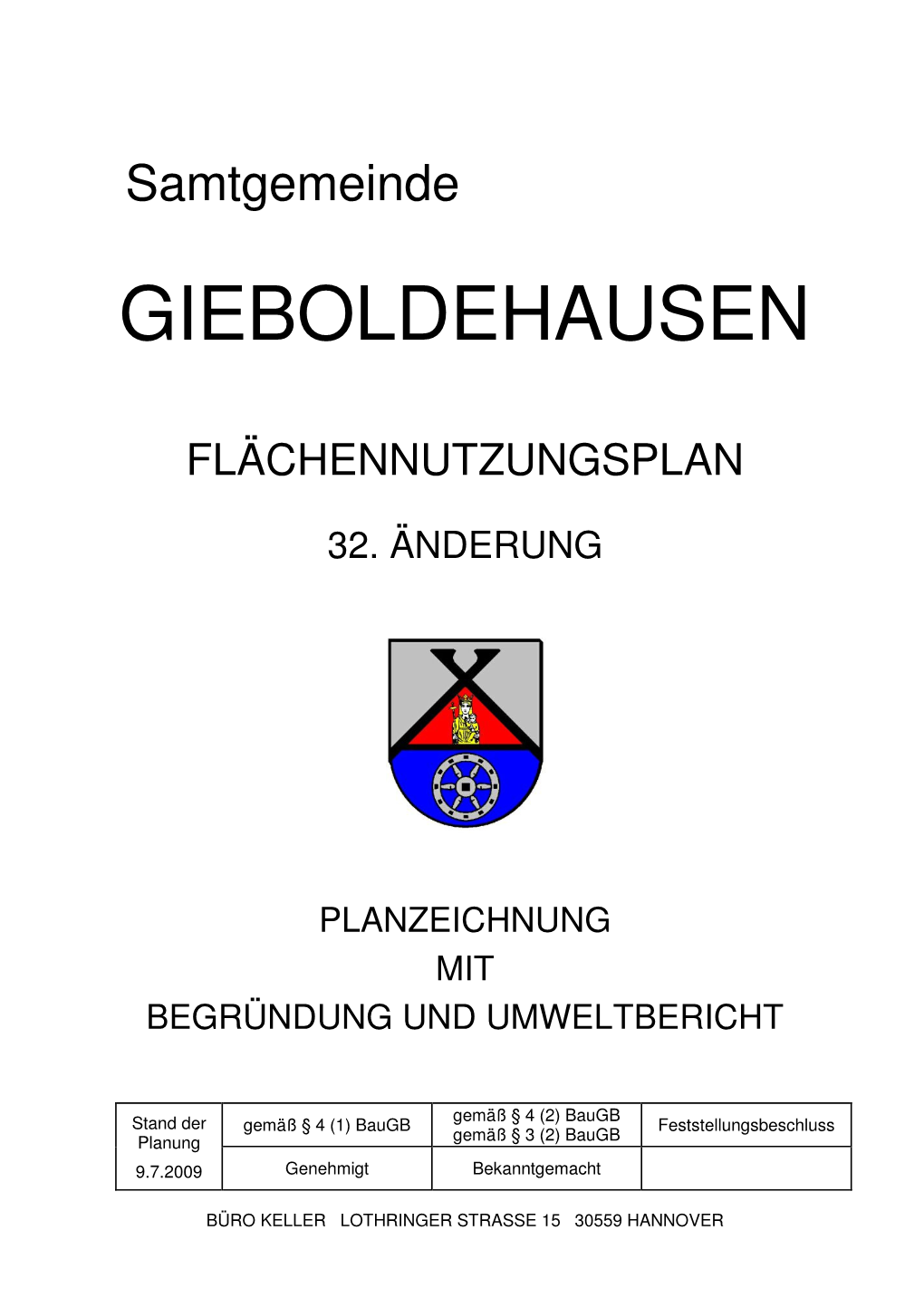 GB72 32. Änderung Des Flächennutzungsplanes