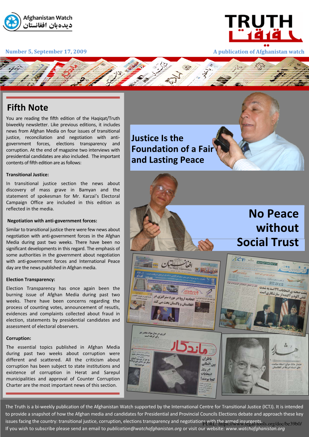 No Peace Without Social Trust 16