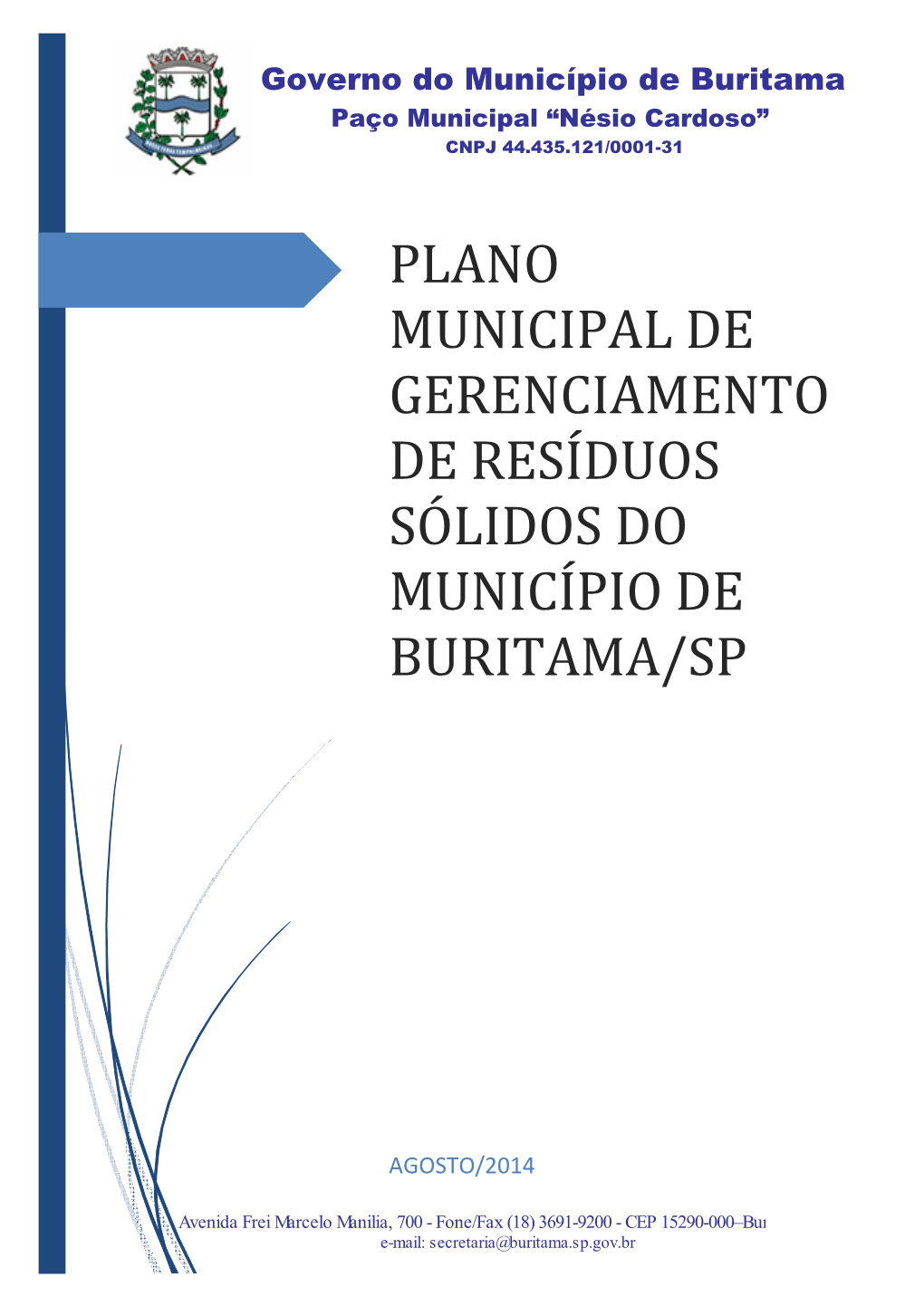 Plano Municipal De Gerenciamento De Resíduos Sólidos Do Município De Buritama/Sp