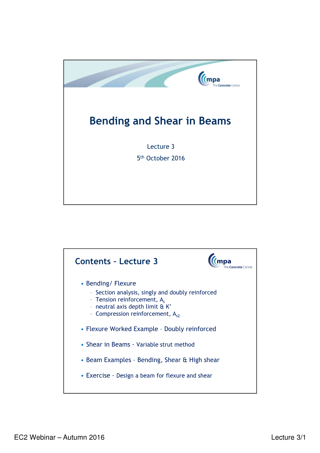 Bending and Shear in Beams