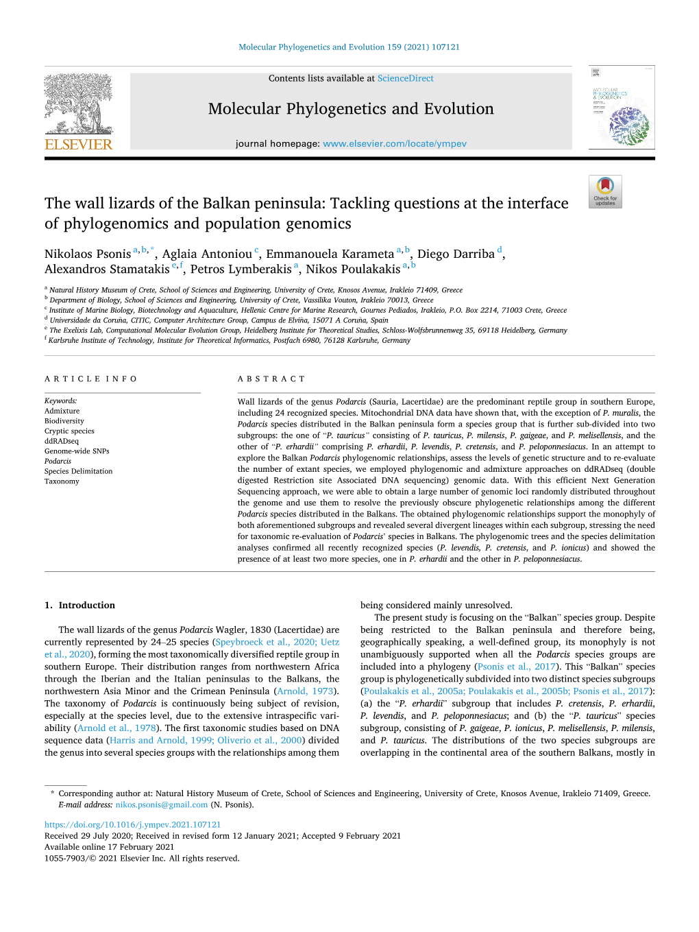 The Wall Lizards of the Balkan Peninsula: Tackling Questions at the Interface of Phylogenomics and Population Genomics