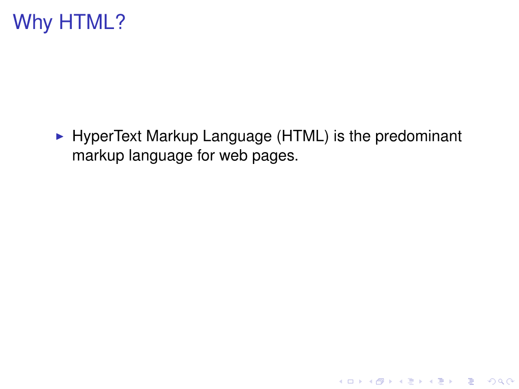 Learning HTML