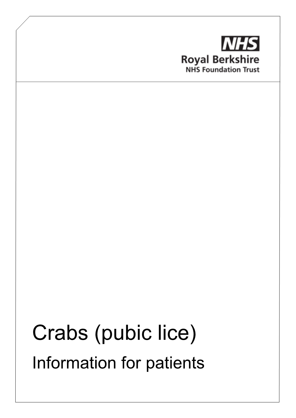 Sexual Health: Crabs (Pubic Lice)