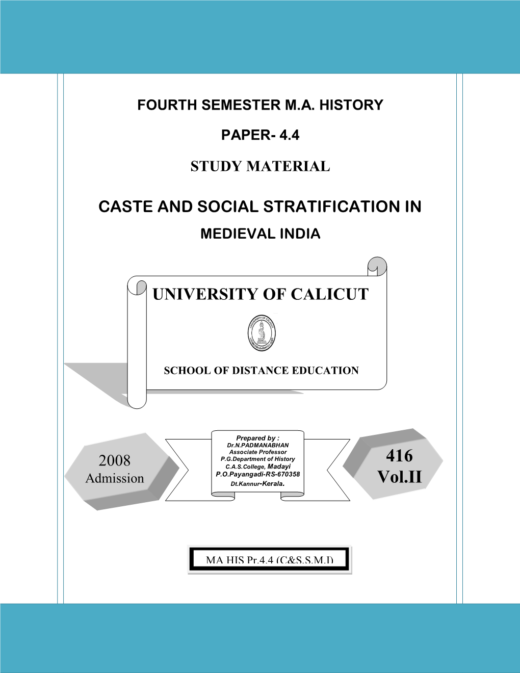 Caste and Social Stratification in Medieval India