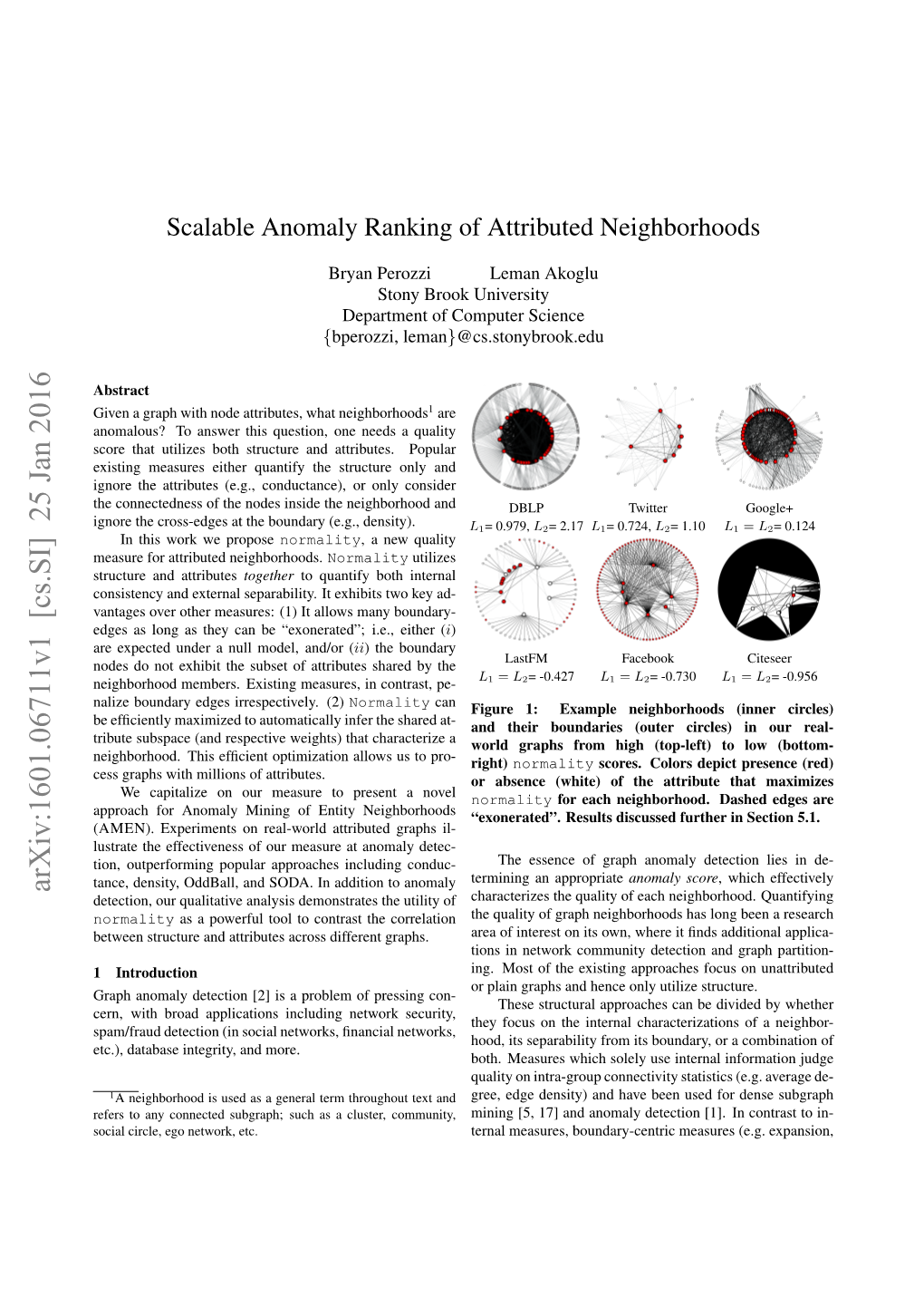 Scalable Anomaly Ranking of Attributed Neighborhoods