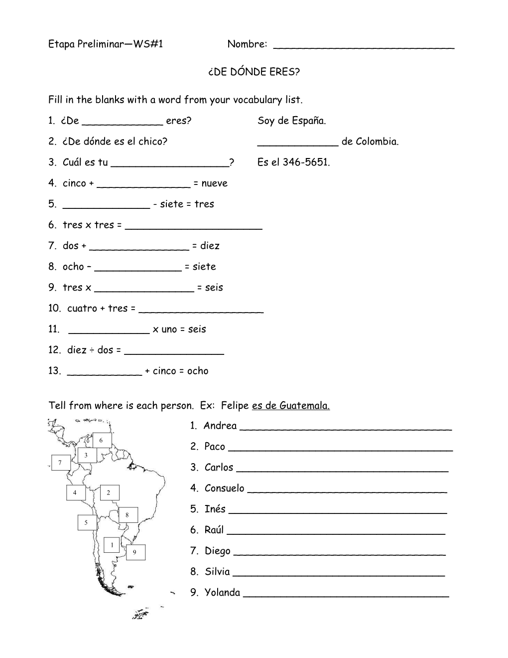 Pronunciation El Alfabeto