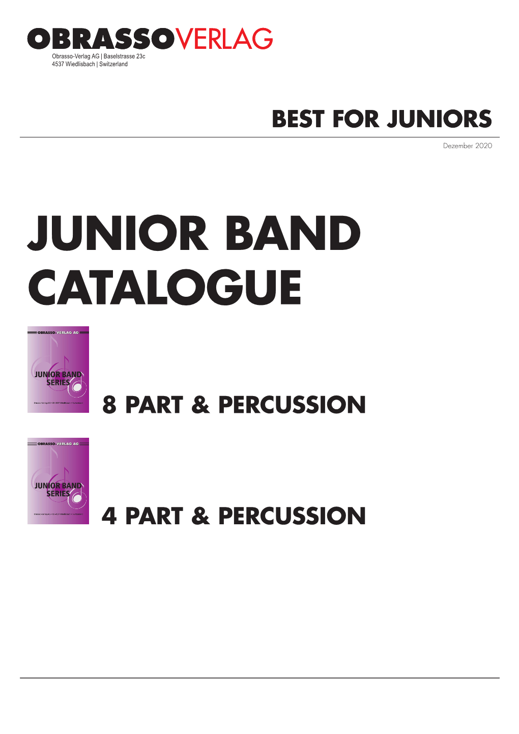 Junior Band Catalogue