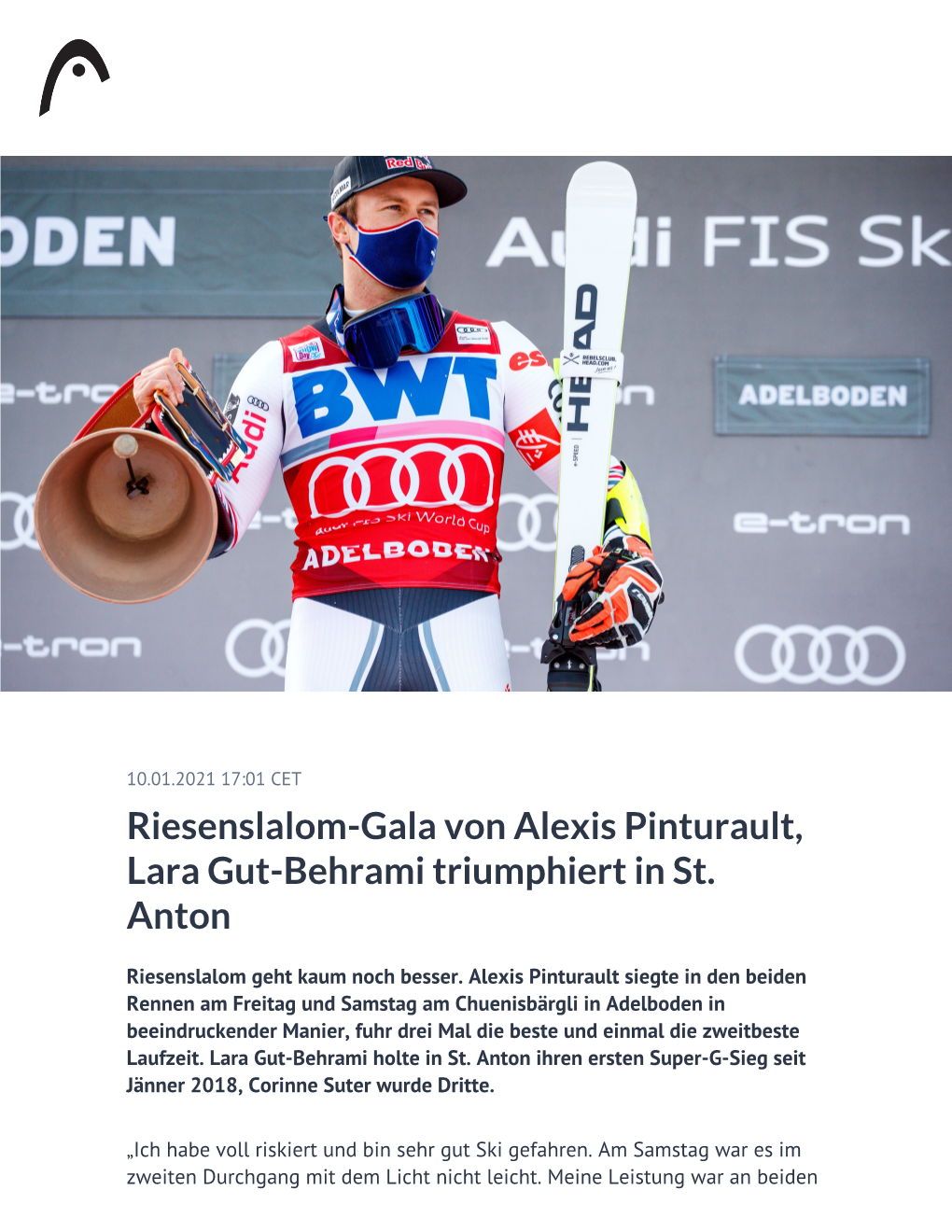 Riesenslalom-Gala Von Alexis Pinturault, Lara Gut-Behrami Triumphiert in St