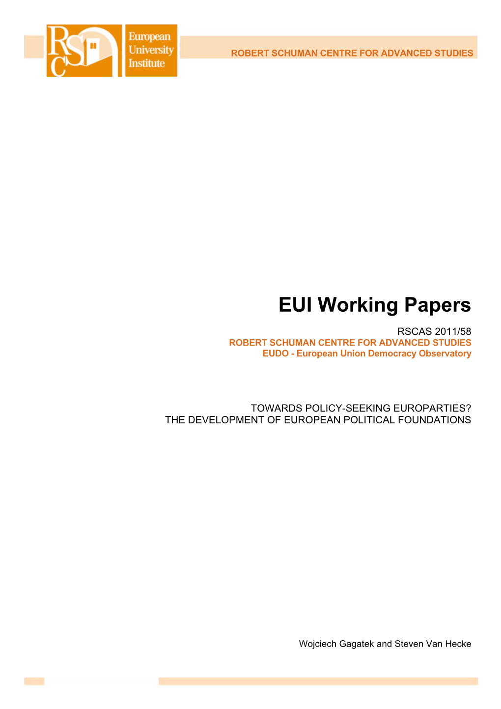 EUI Working Papers