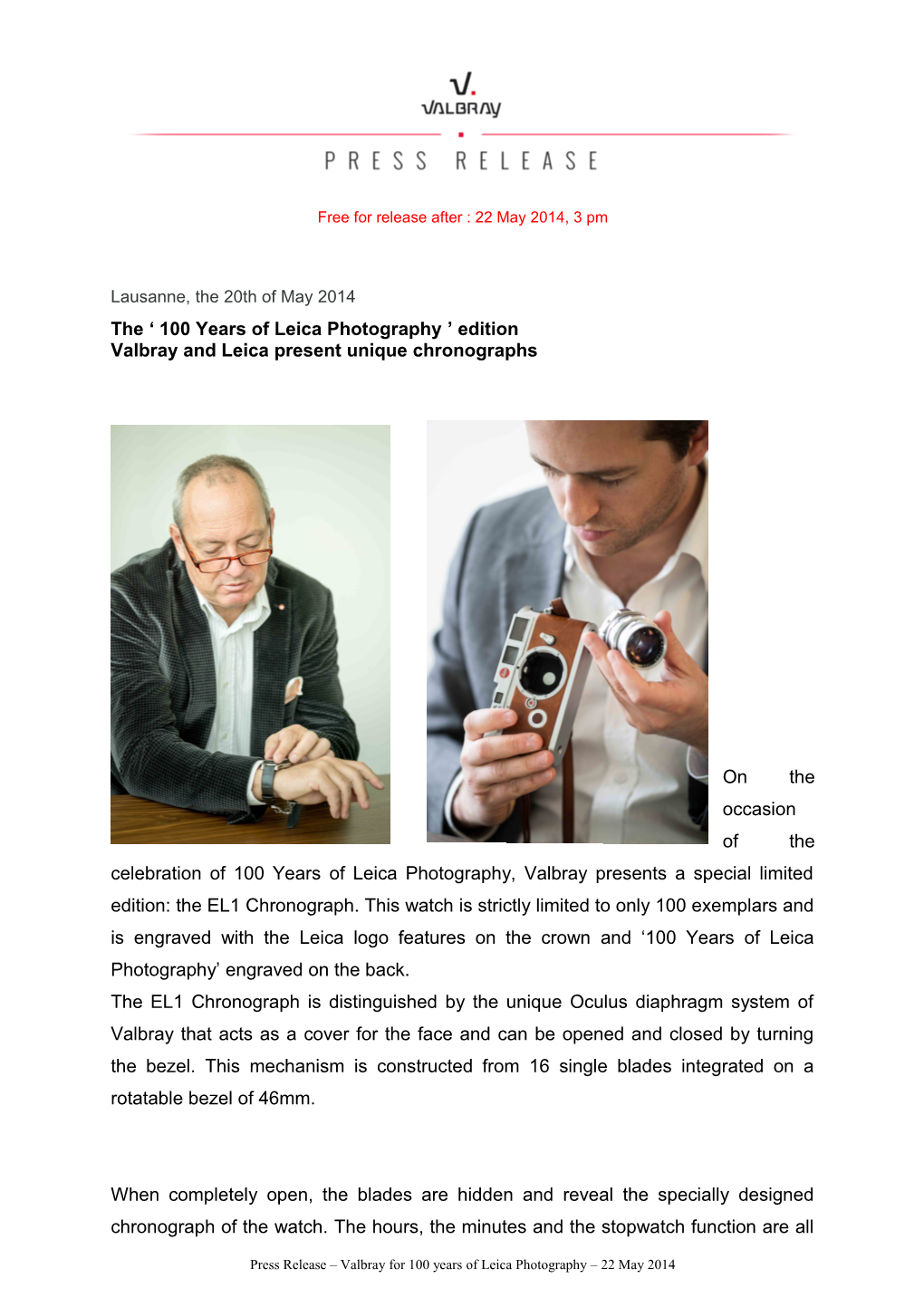 The 100 Years of Leica Photography Edition