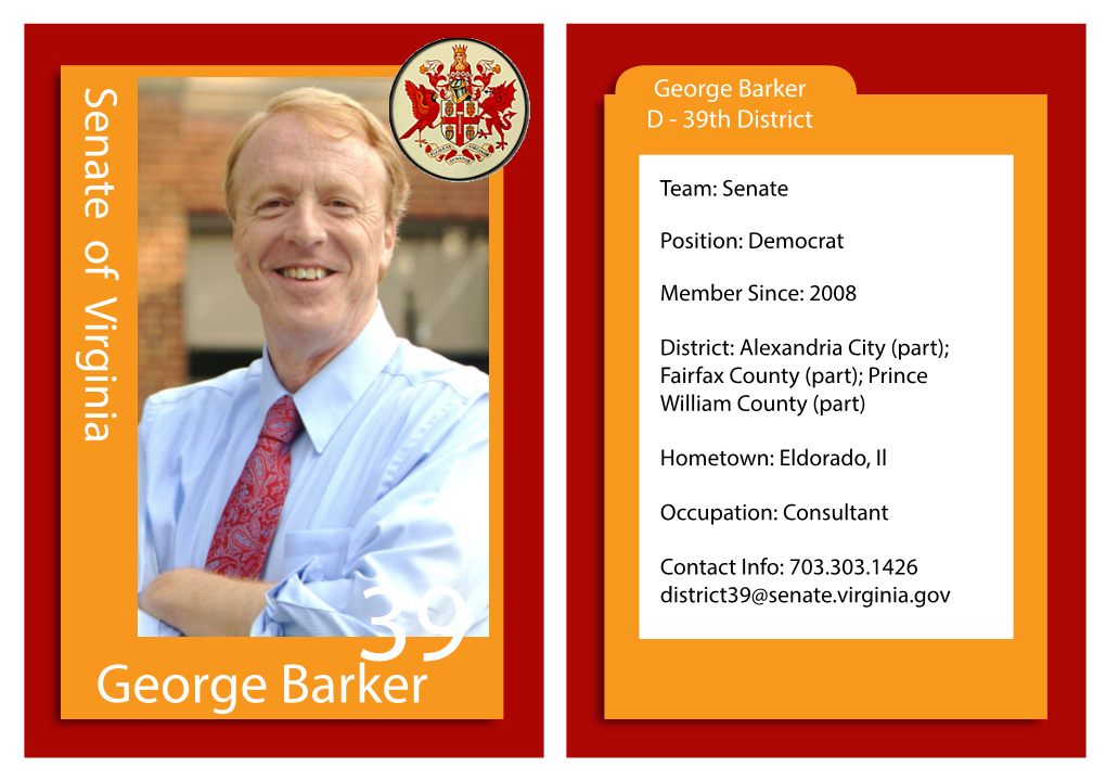 George Barker D - 39Th District