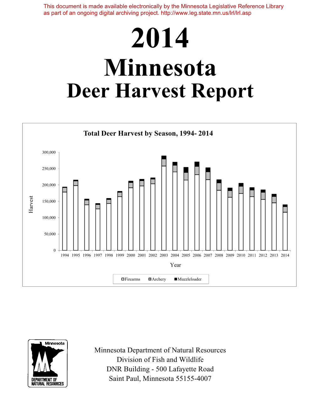 Minnesota Legislative Reference Library As Part of an Ongoing Digital Archiving Project