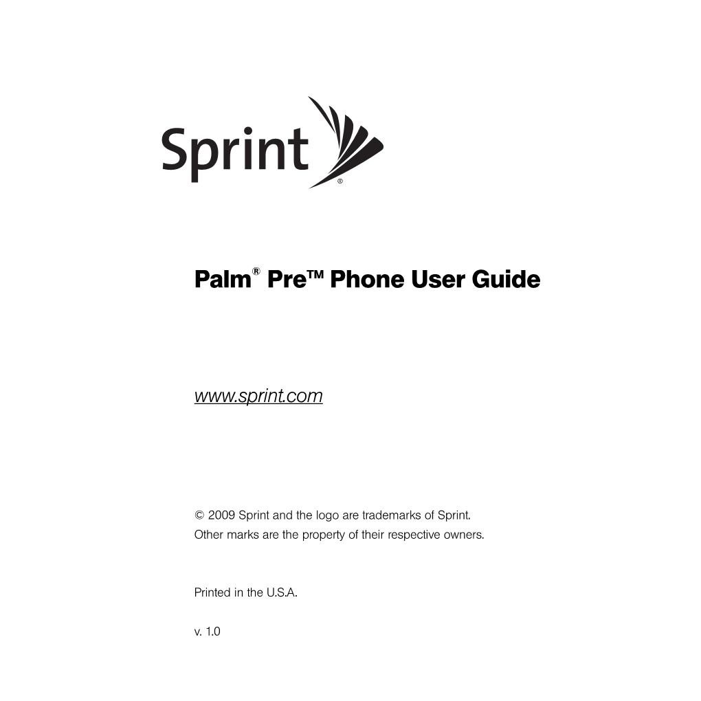 Palm Pre User Guide