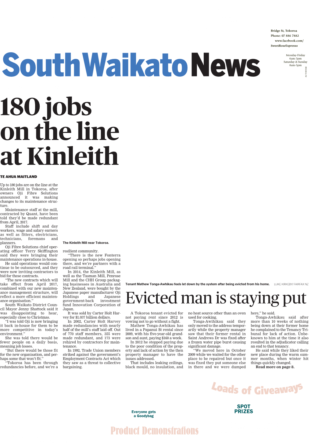 180 Jobs on the Line at Kinleith