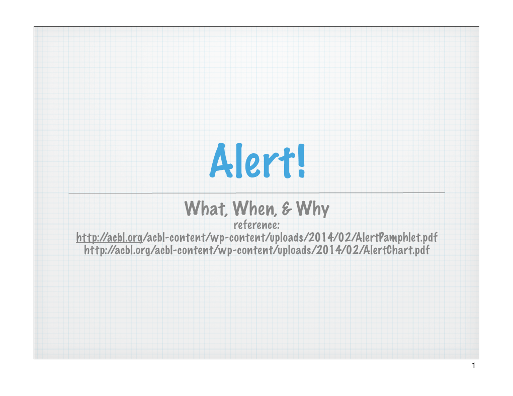 How and When to Alert.Pdf