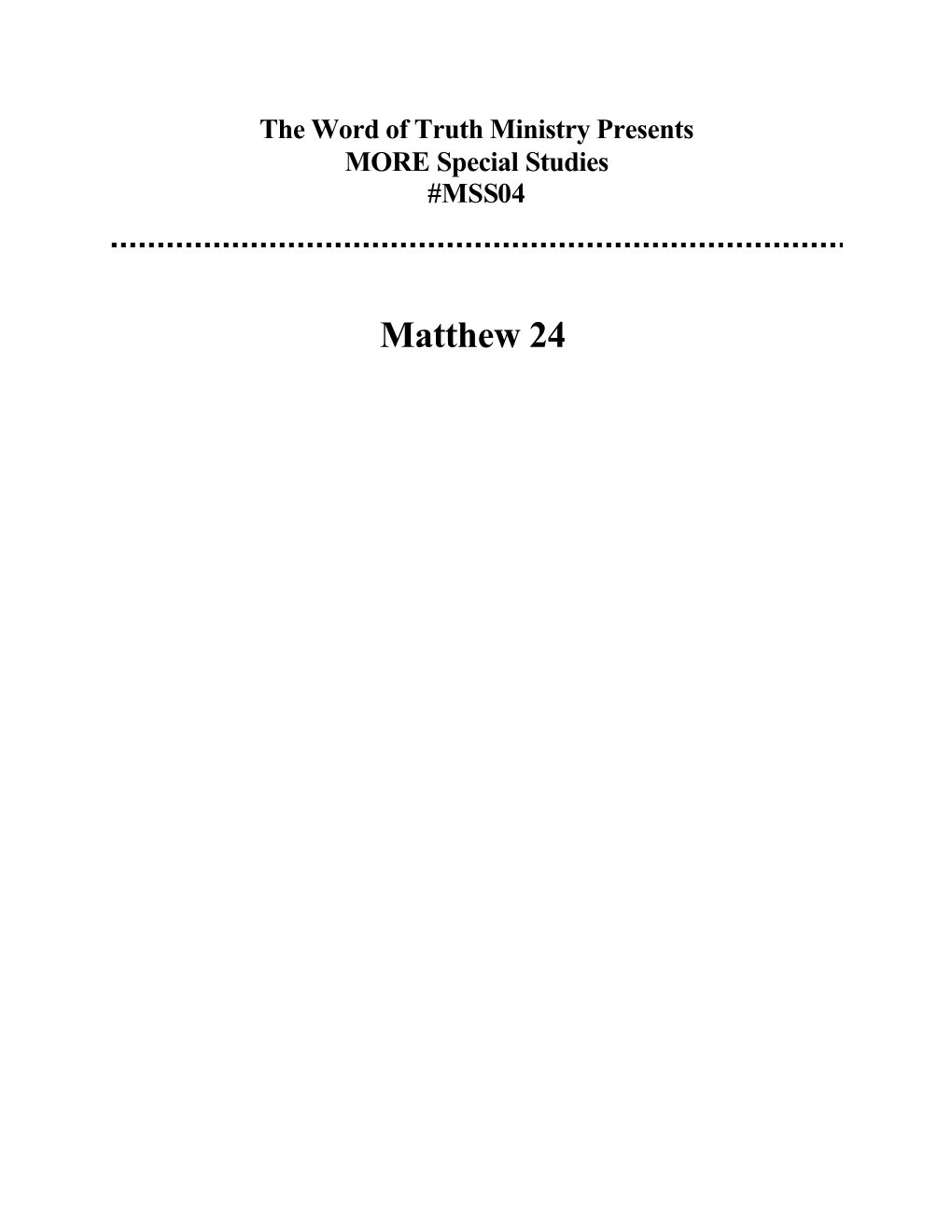 MSS04-MATTHEW-24.Pdf