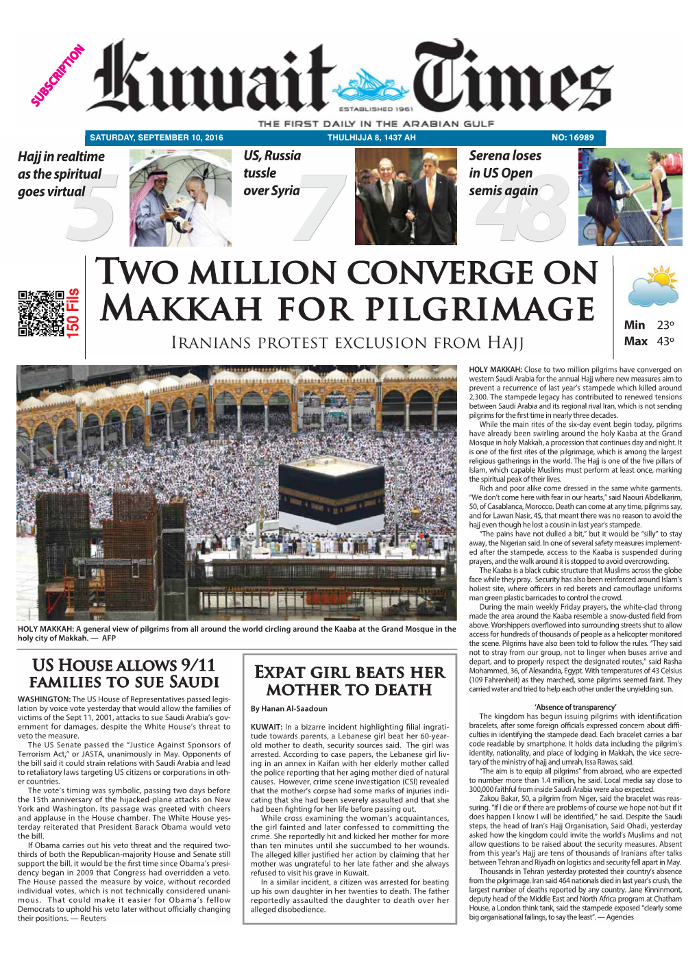 Two Million Converge on Makkah for Pilgrimage