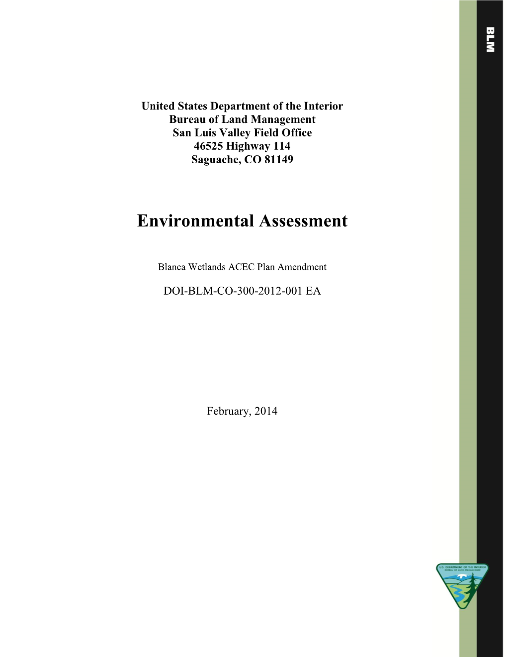 Environmental Assessment