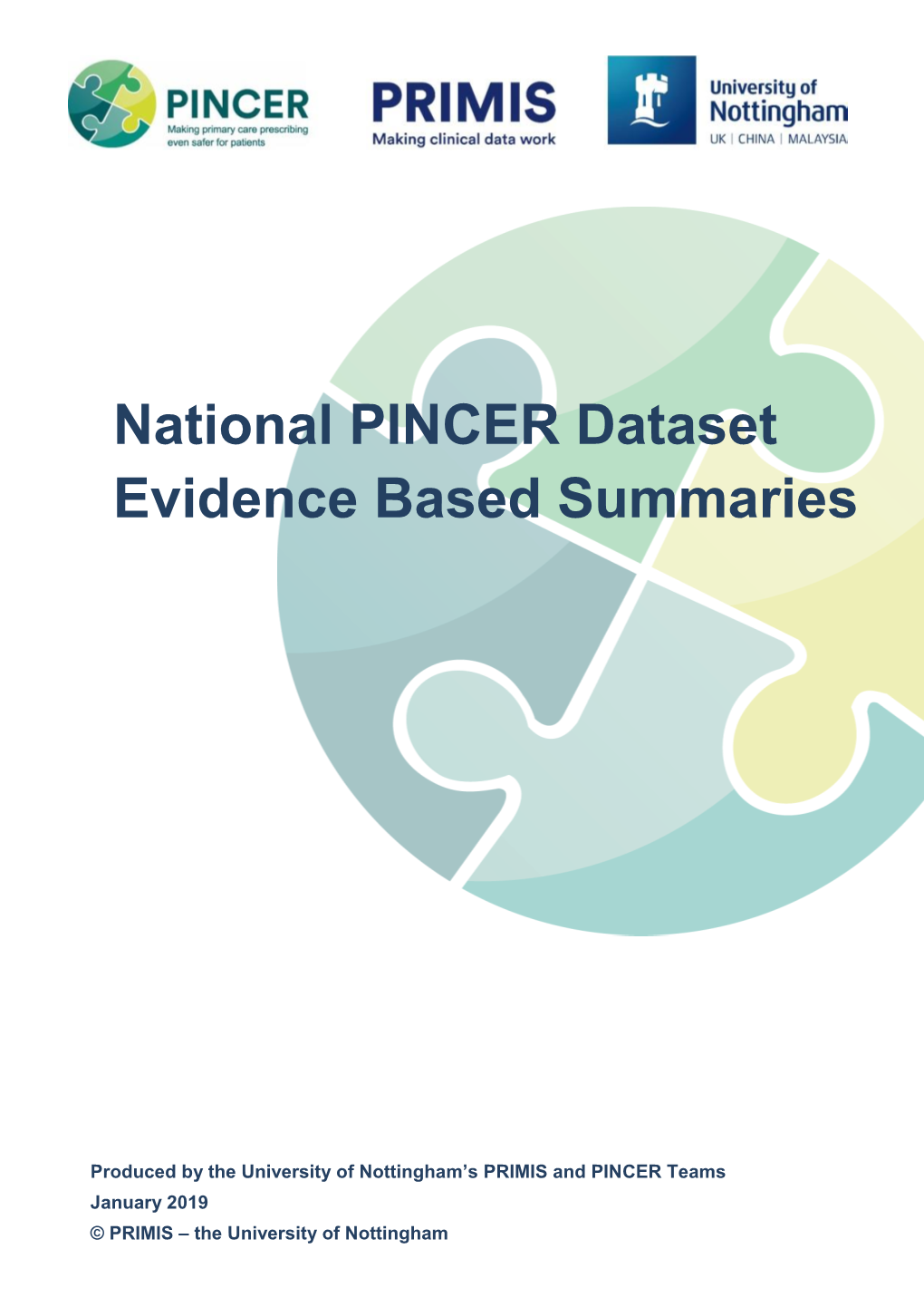National PINCER Dataset Evidence Based Summaries
