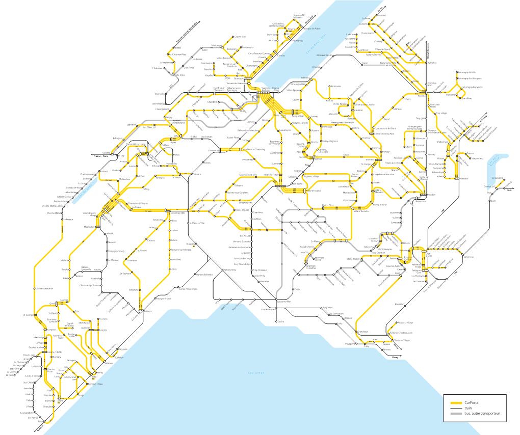 Carpostal Train Bus, Autre Transporteur