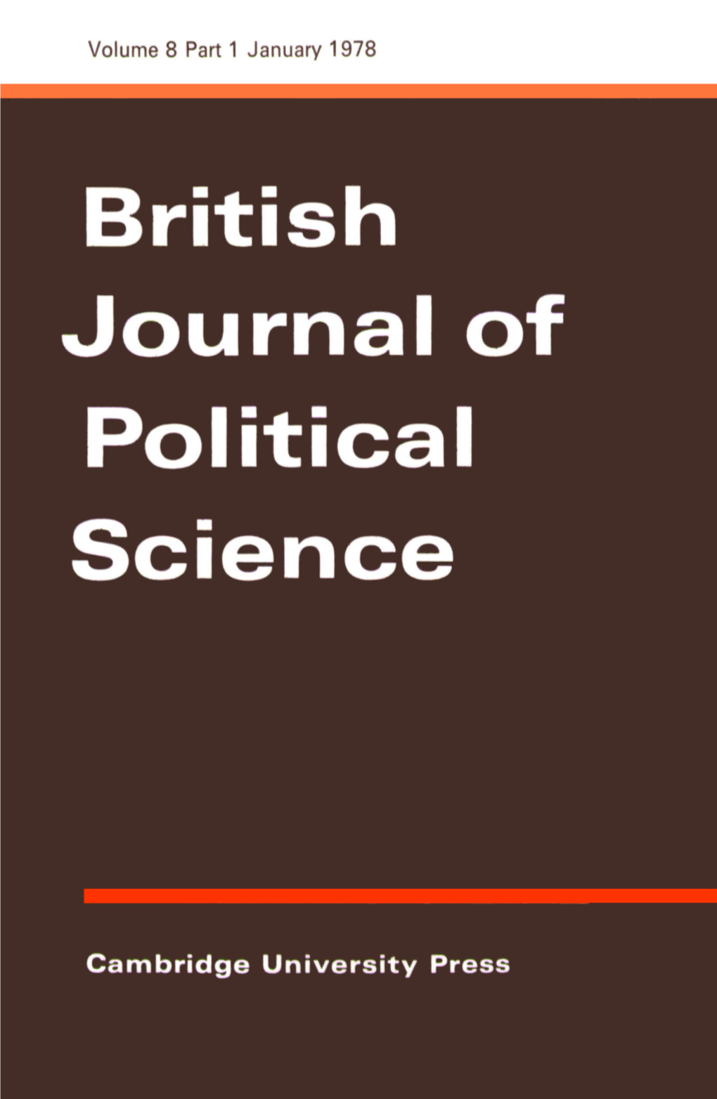 JPS Volume 8 Issue 1 Cover and Front Matter