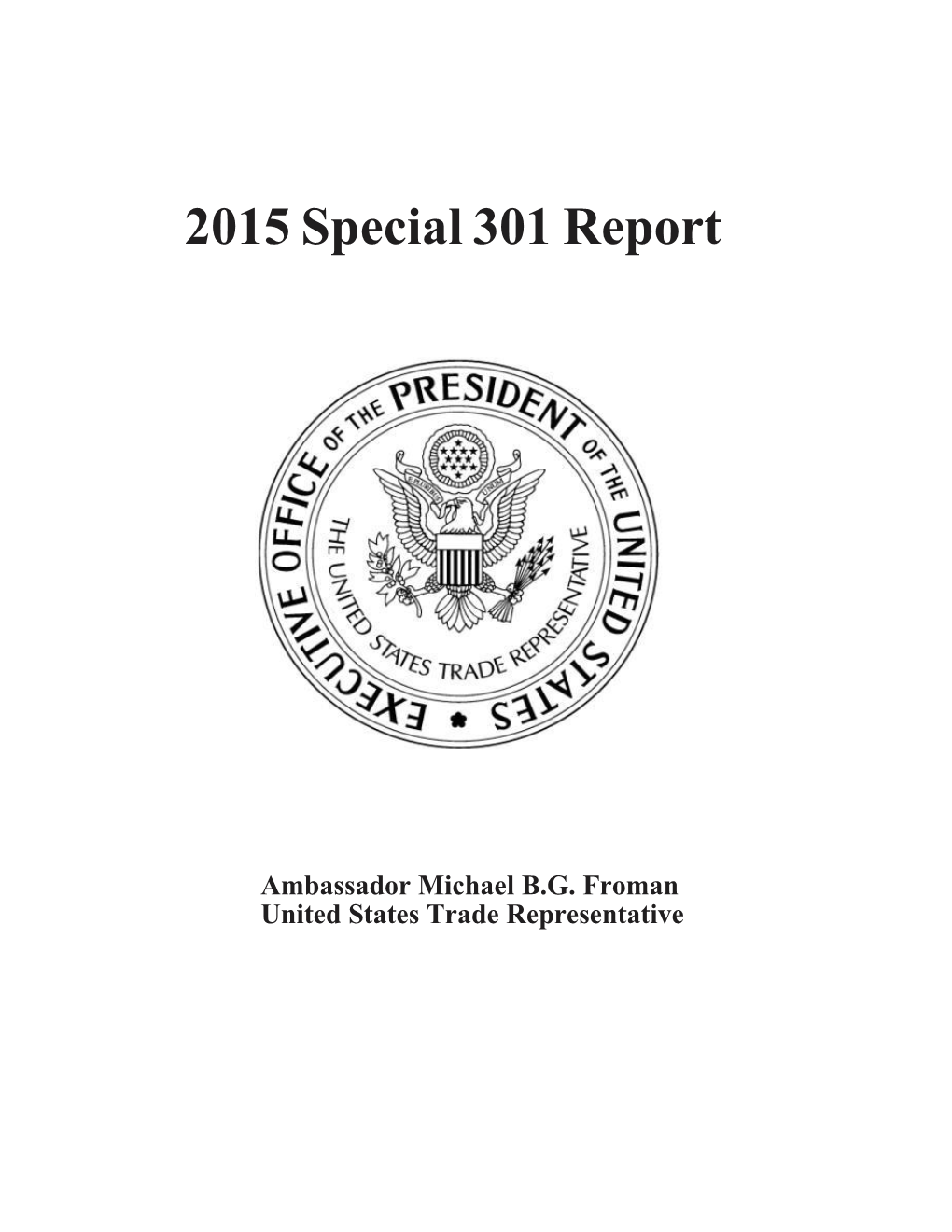 2015 Special 301 Report