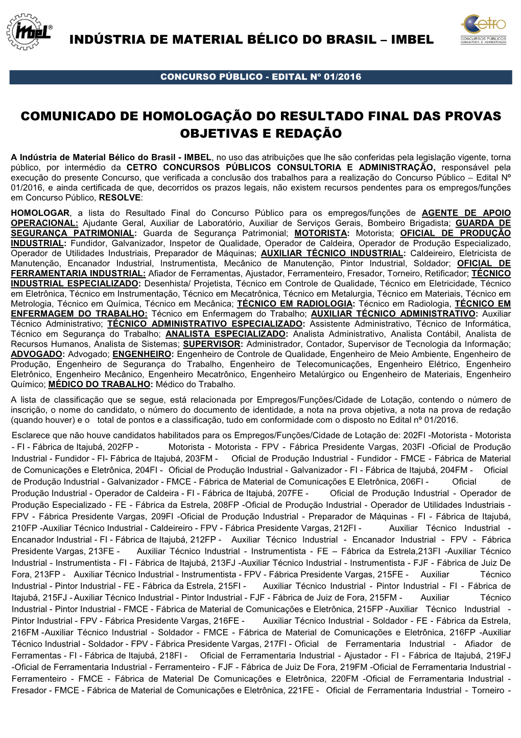 Indústria De Material Bélico Do Brasil – Imbel