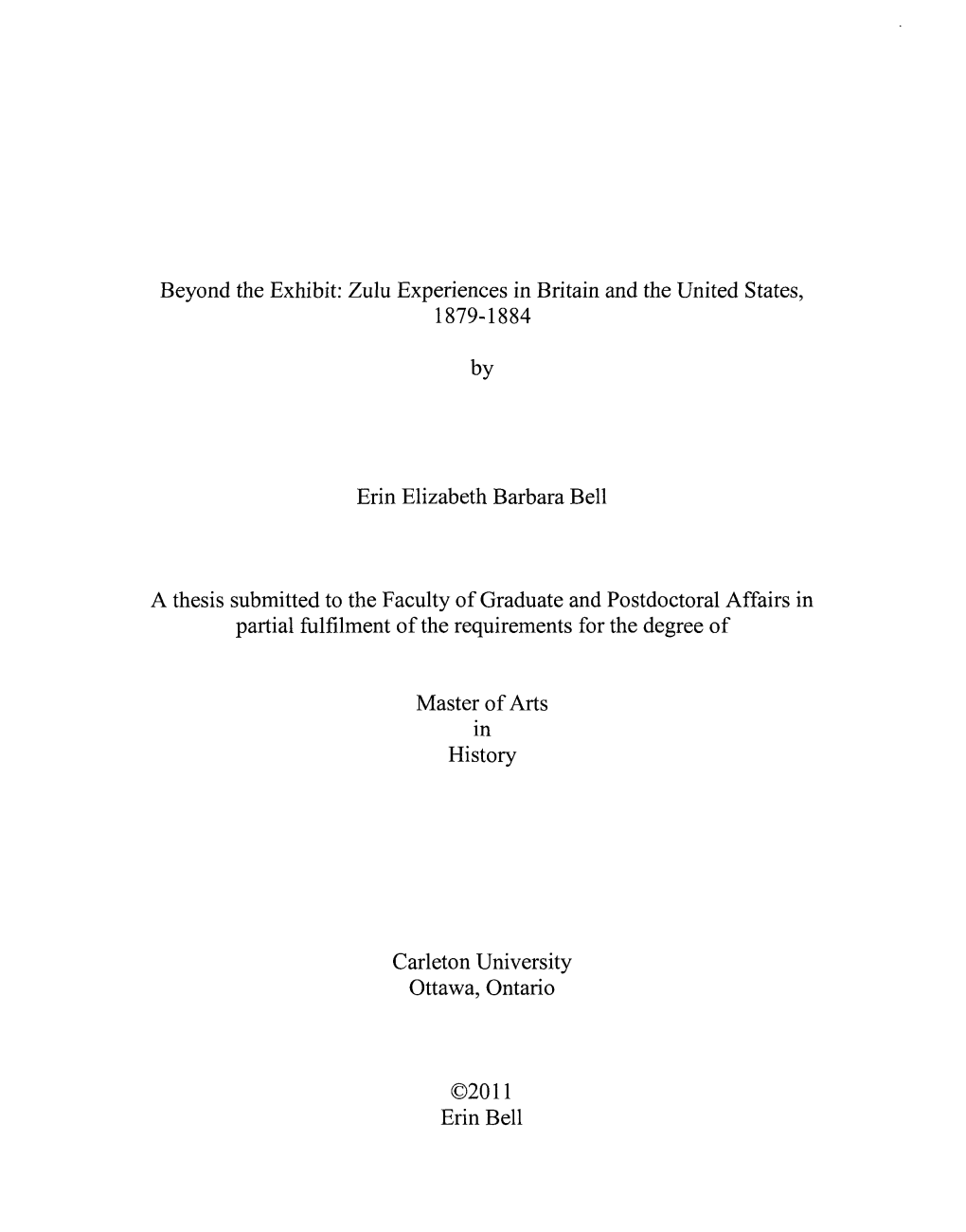 Zulu Experiences in Britain and the United States, 1879-1884