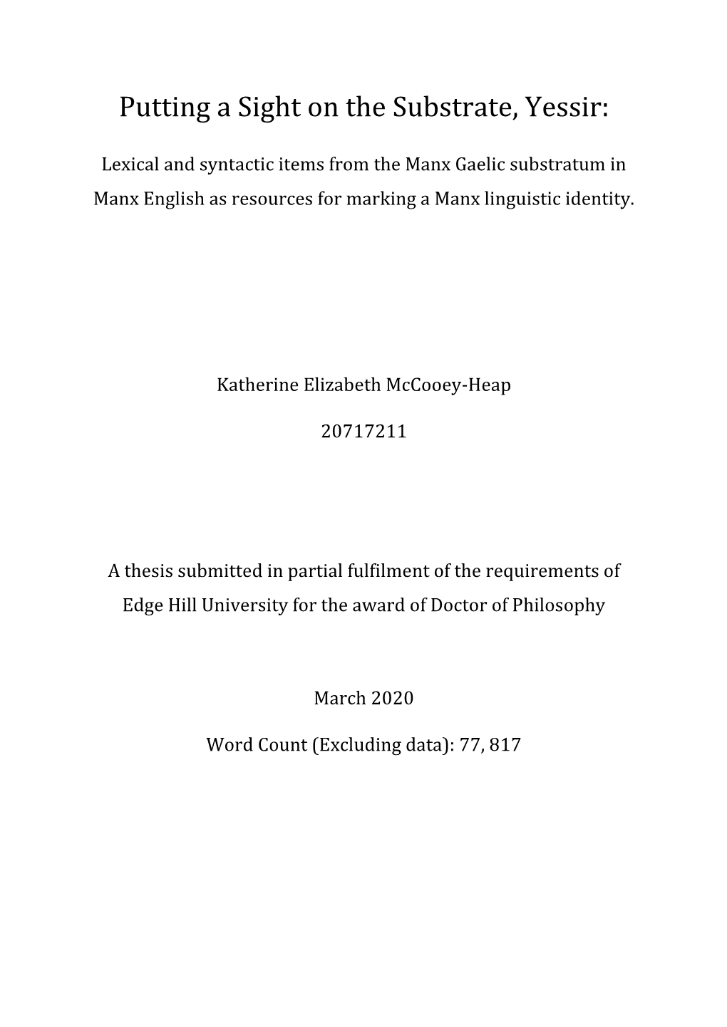 K Mccooey-Heap Final Thesis