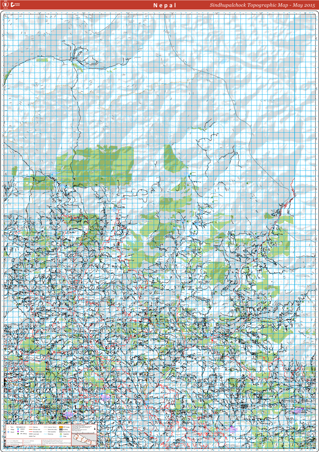 Sindhupalchock Topographic Map - May 2015