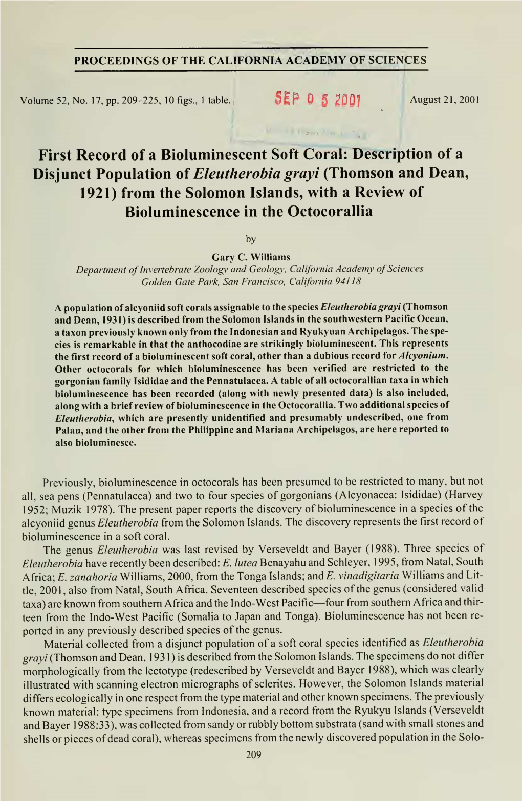 Proceedings of the California Academy of Sciences, 4Th Series