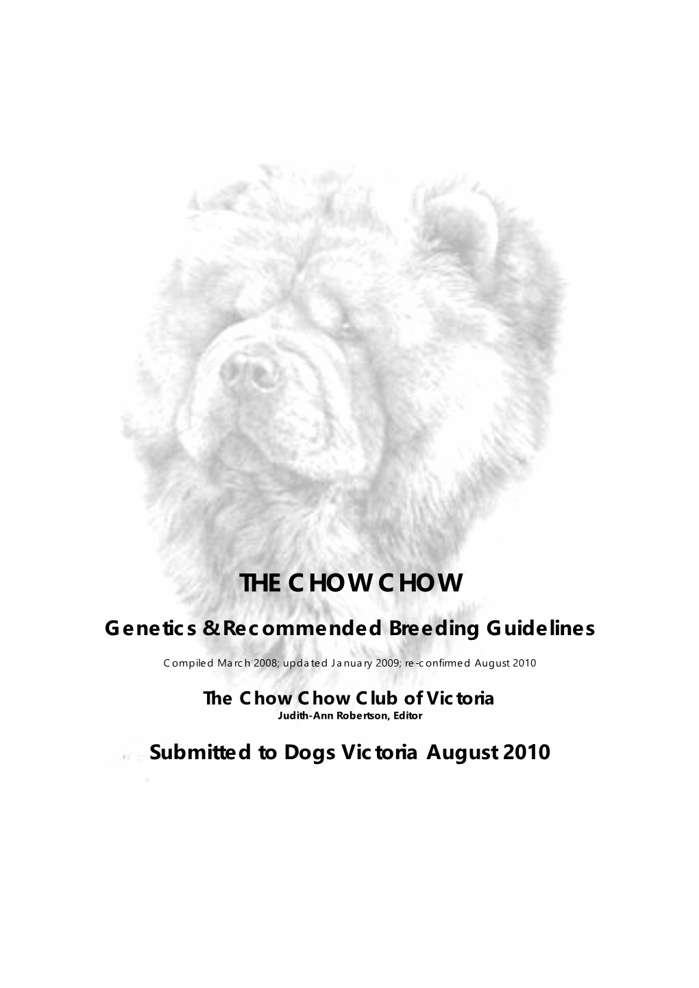 Breeding Guidelines-Chow Chow