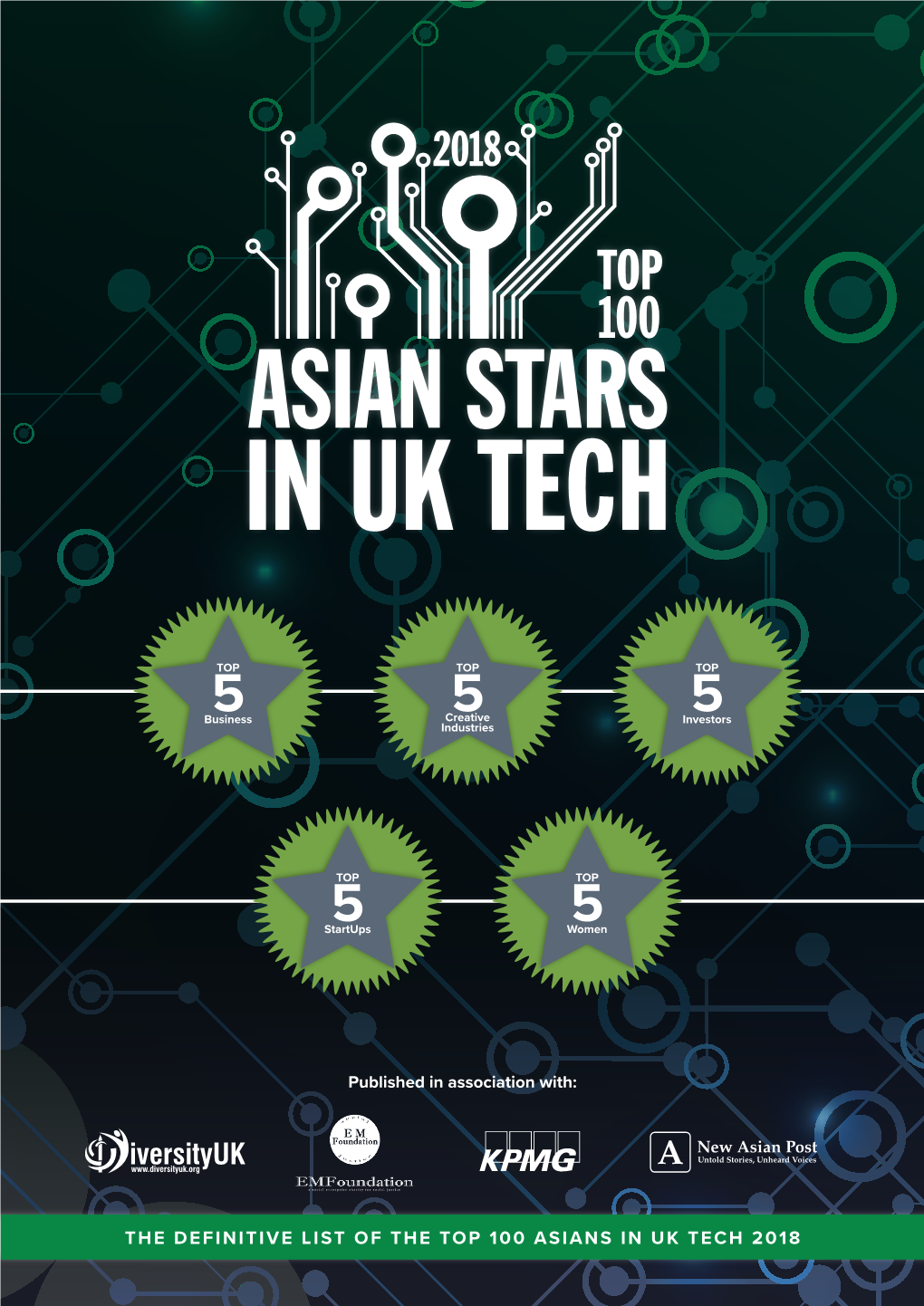 Top 100 Asian Stars in Uk Tech 2018